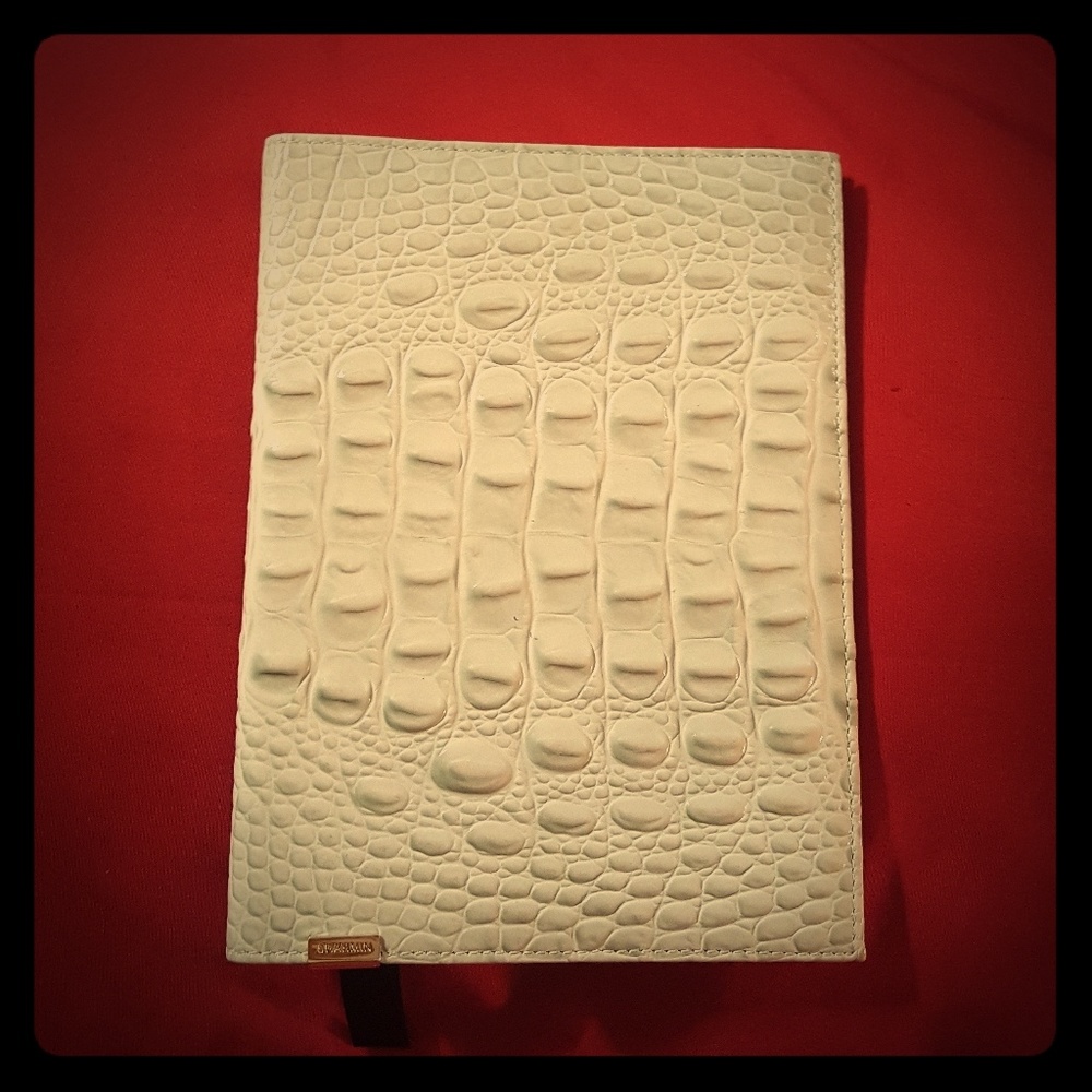 ☆SOLD☆ Brahmin Leather Croc embossed Journal